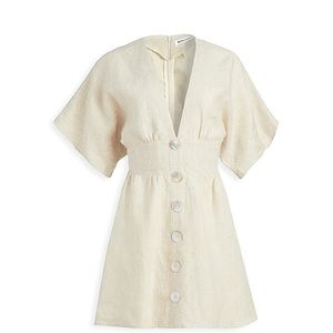 Reformation Cream Linen Dress - Worn 2x
